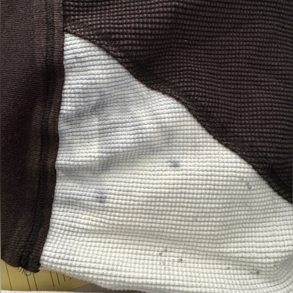 Free People We the free waffle oversized pullover zipper neck top. adorable NWT - Picture 7 of 7